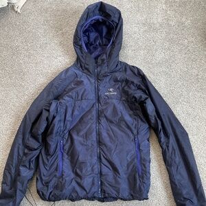 arcteryx womens nuclei jacket size large